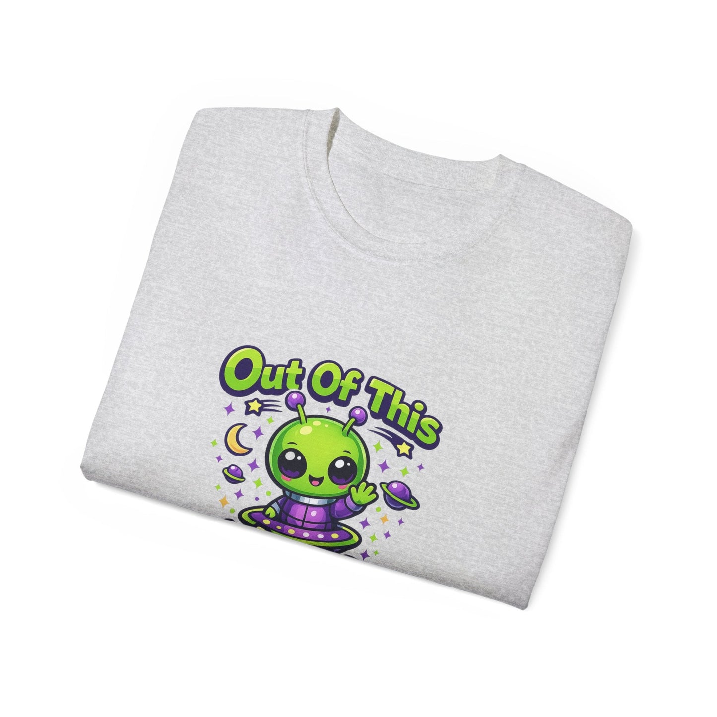 Out of This World Cute Alien Graphic T-Shirt Printify