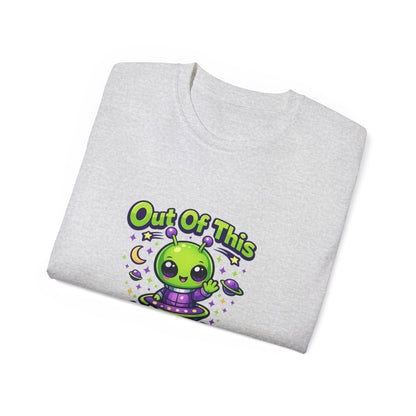 Out of This World Cute Alien Graphic T-Shirt Printify