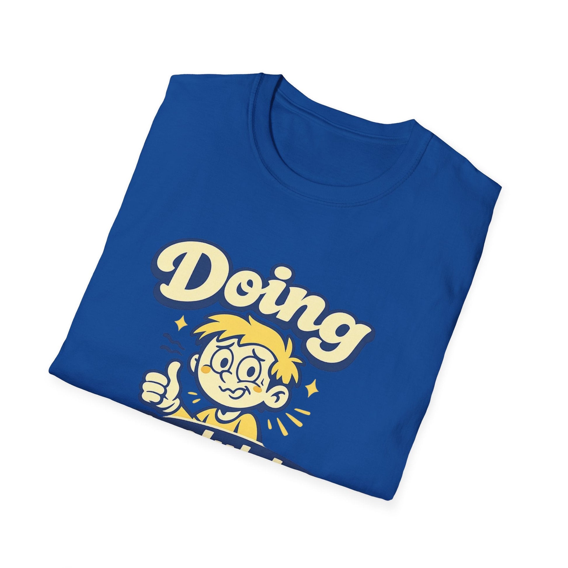 T-Shirt — "Doing Absolutely Fine" Unisex Retro Graphic Tee Printify