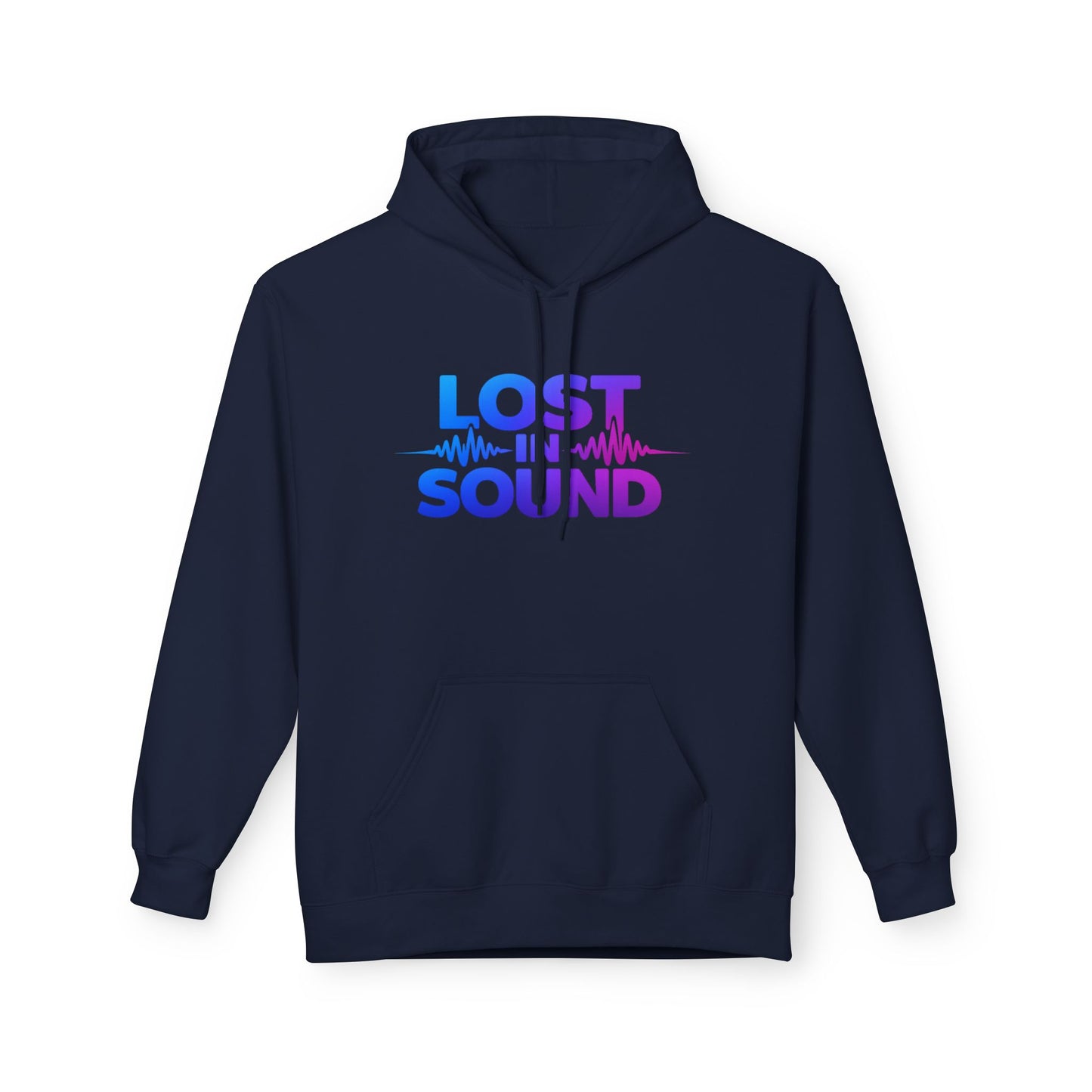 Lost in Sound Hoodie — Gradient Music Wave Pullover