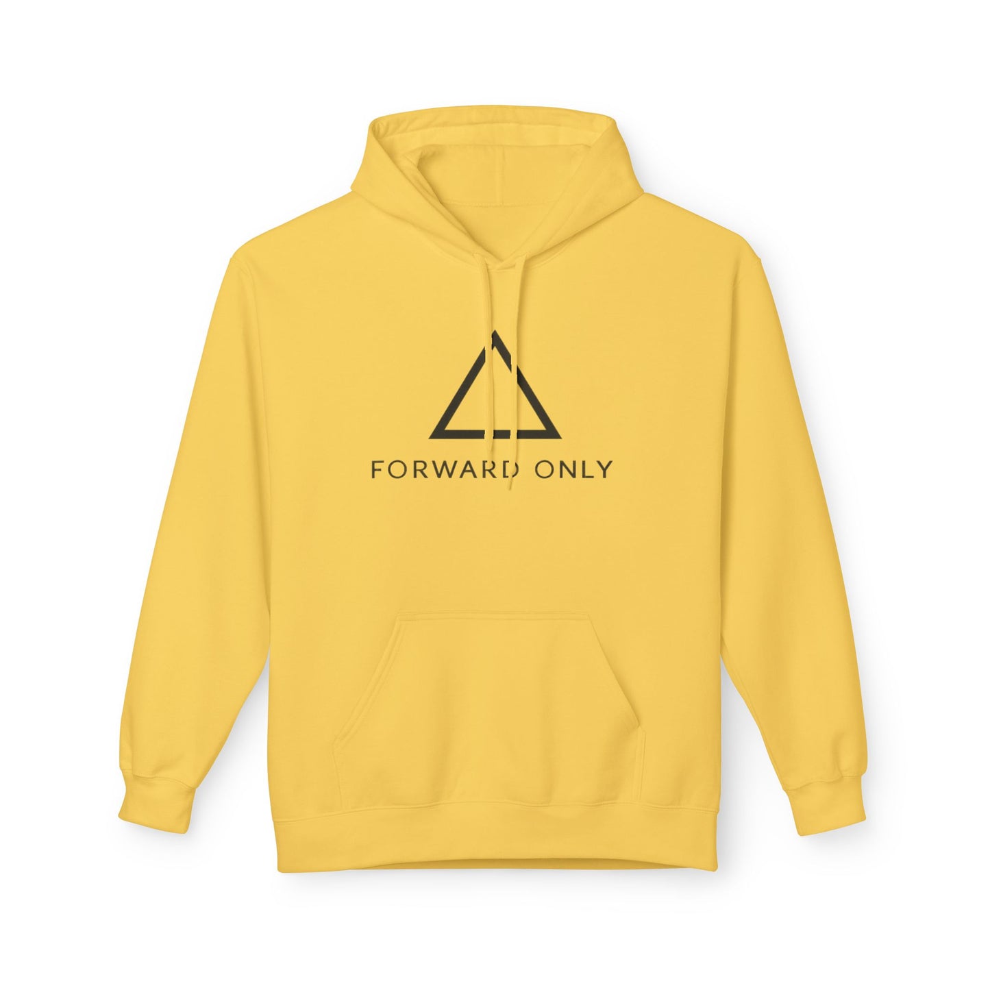 Hoodie — Minimal "Forward Only" Triangle Logo Pullover