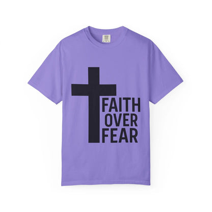Faith Over Fear T-Shirt — Christian Cross Inspirational Tee Printify