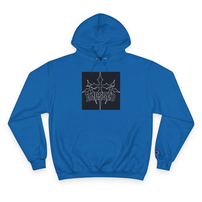 Hoodie — Gothic Champion Chest Logo Hoodie Printify