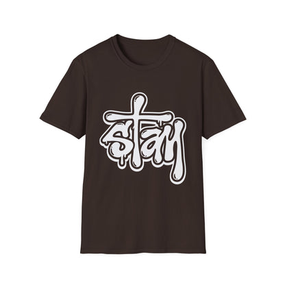 Stay Graffiti T-Shirt — Urban Streetwear Tee with Bold Script