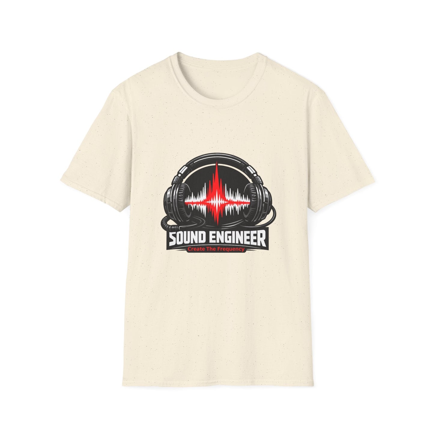 Sound Engineer T-Shirt — Headphones & Waveform Audio Tech Tee Printify