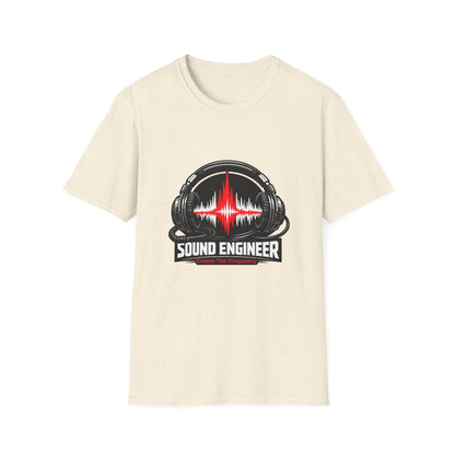 Sound Engineer T-Shirt — Headphones & Waveform Audio Tech Tee Printify