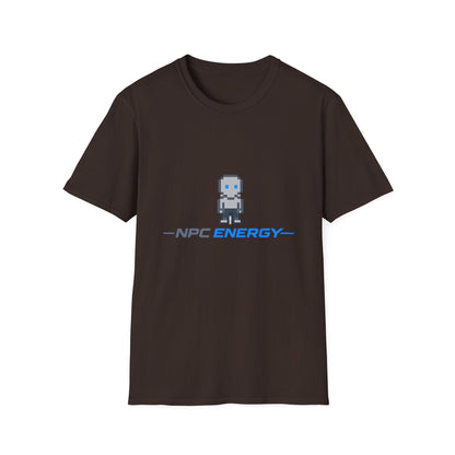 NPC Energy Pixel Robot T-Shirt — Retro Gamer Graphic Tee Printify