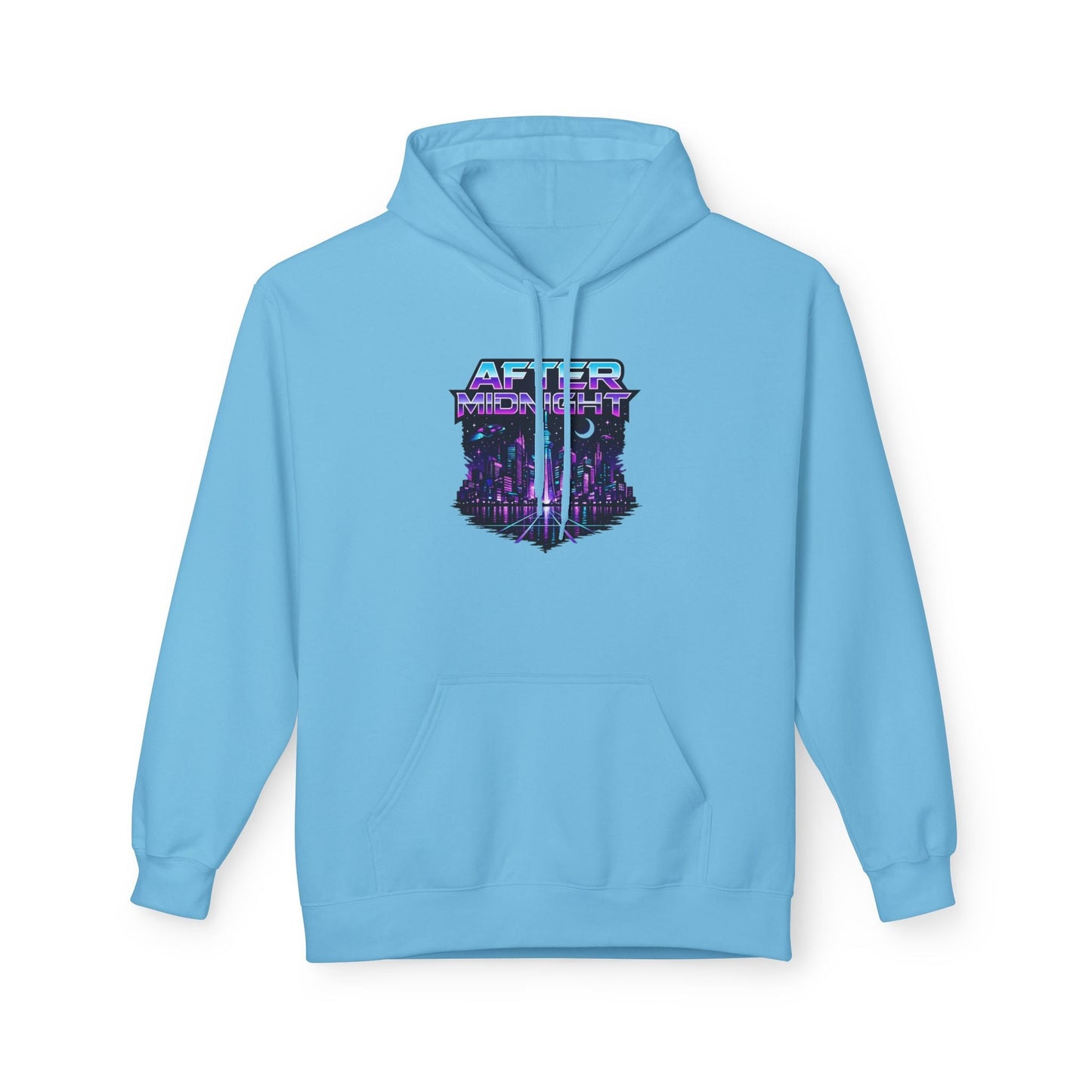 Cyberpunk City 'AFTER' Graphic Hoodie — Retro Futuristic Streetwear Printify