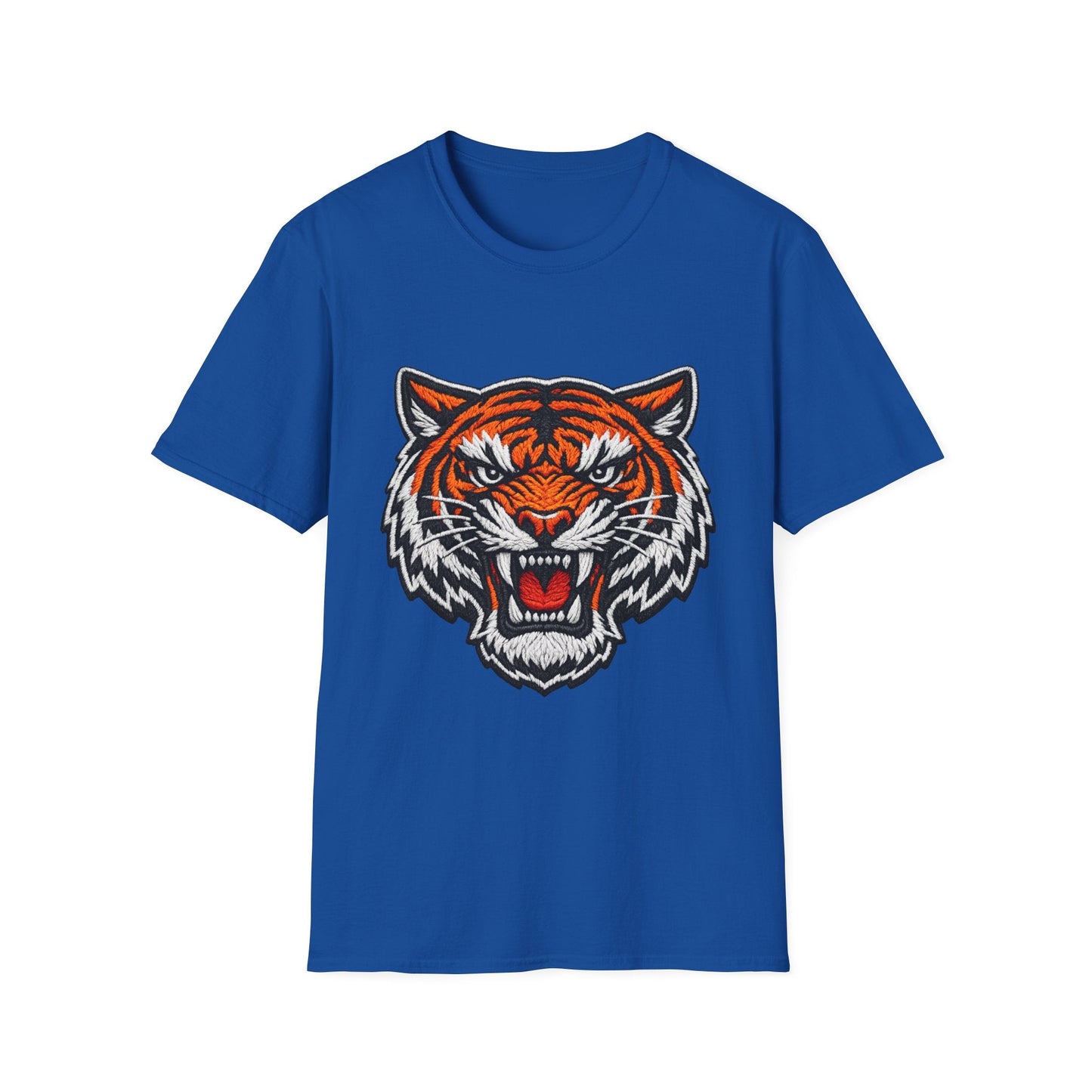 Tiger Head Graphic T-Shirt — Fierce Roaring Mascot Tee Printify