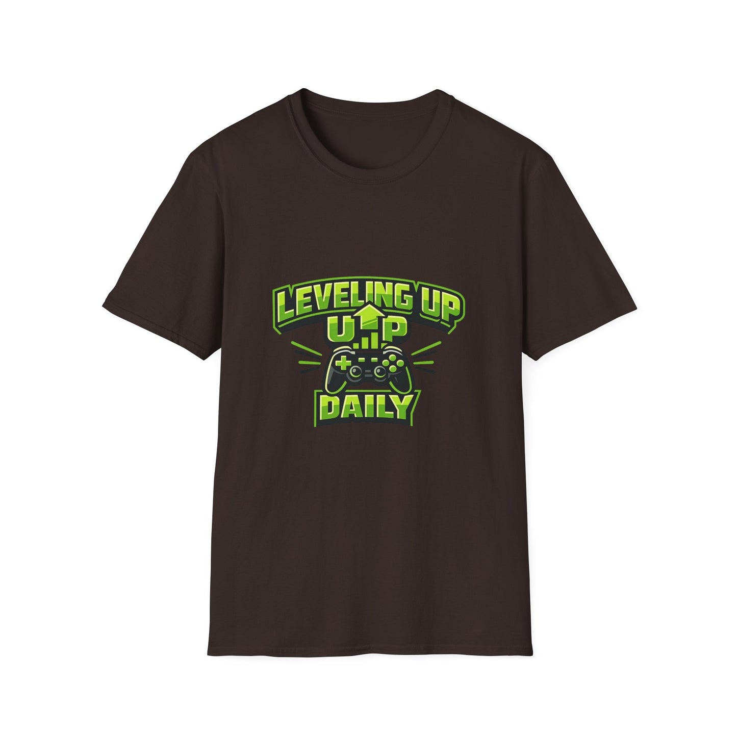 Leveling Up Daily Gamer T-Shirt Printify