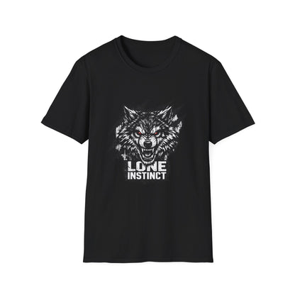 Wolf "Lone Instinct" T-Shirt - Graphic Storm Wolf Tee Printify