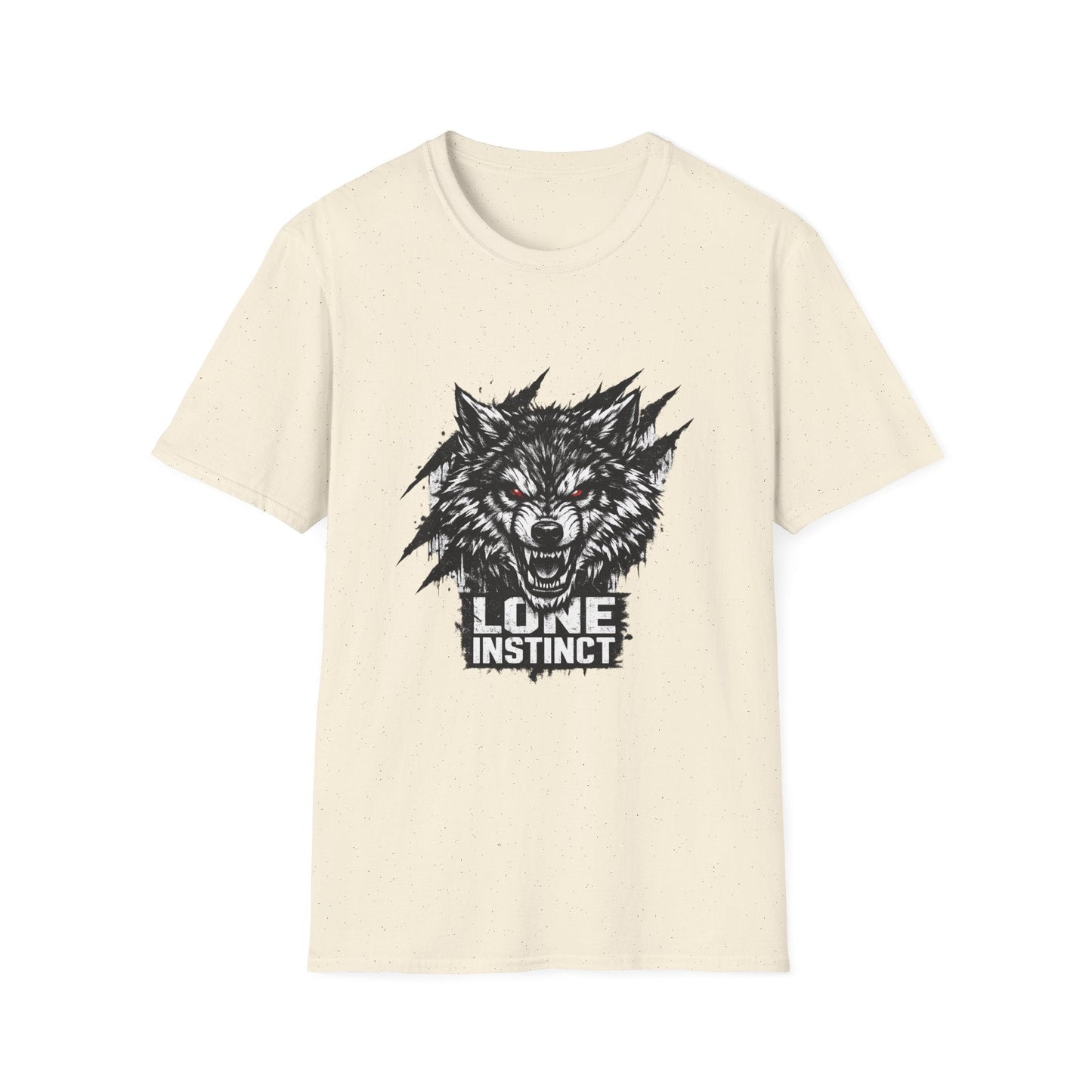 Wolf "Lone Instinct" T-Shirt - Graphic Storm Wolf Tee Printify