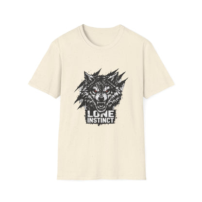 Wolf "Lone Instinct" T-Shirt - Graphic Storm Wolf Tee Printify