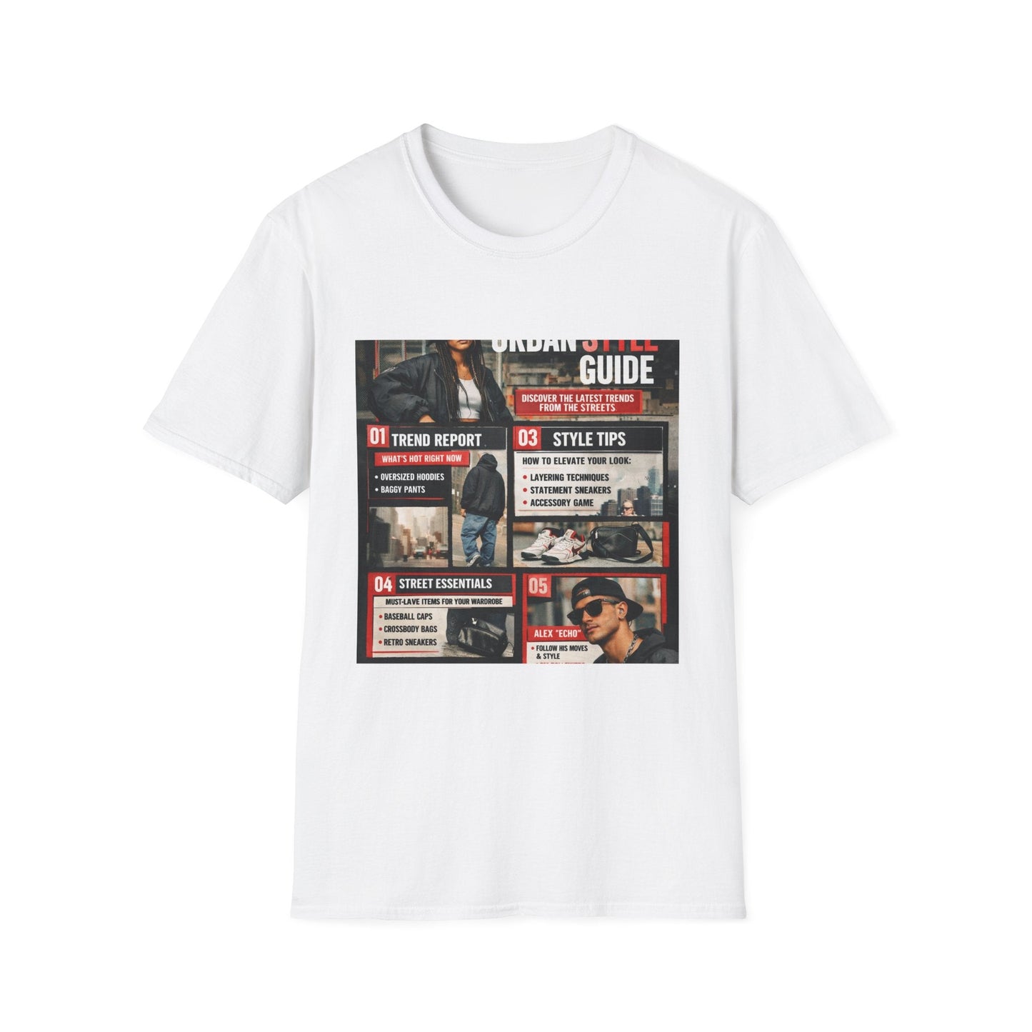 Urban Style Guide T-Shirt — Vintage Streetwear Graphic Tee Printify