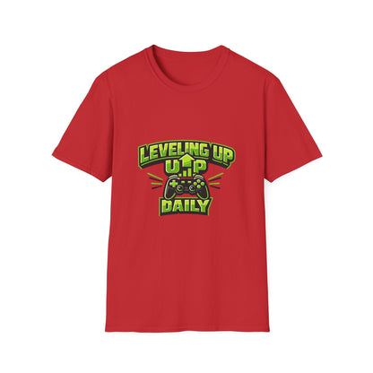 Leveling Up Daily Gamer T-Shirt Printify