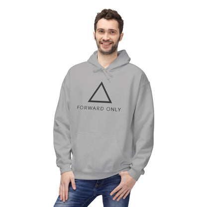 Hoodie — Minimal "Forward Only" Triangle Logo Pullover