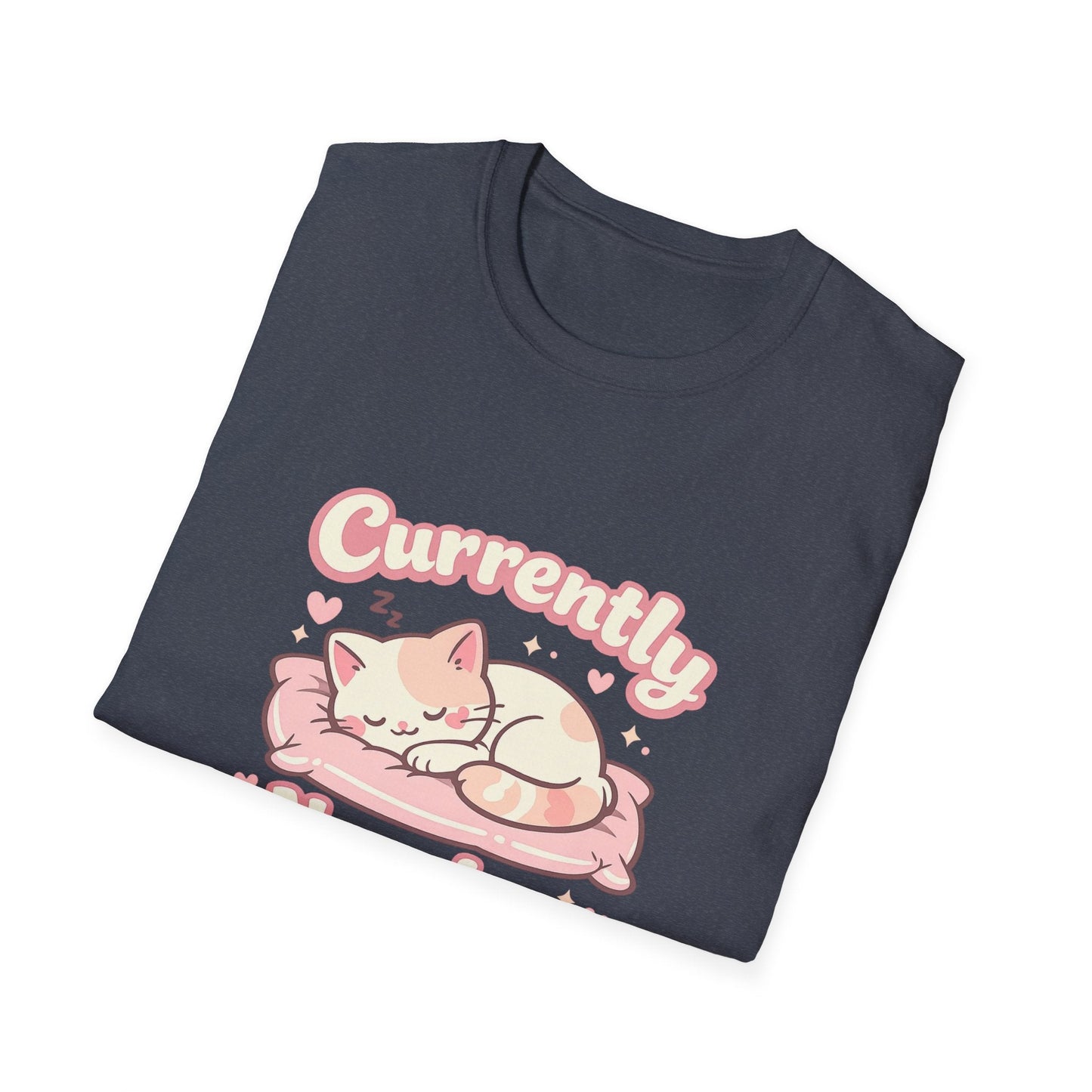 Cat Napping T-Shirt — Cute Sleeping Cat Tee for Cat Lovers Printify