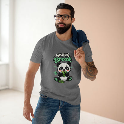 Snack Break Panda T-Shirt — Cute Panda Eating Bamboo Graphic Tee Printify