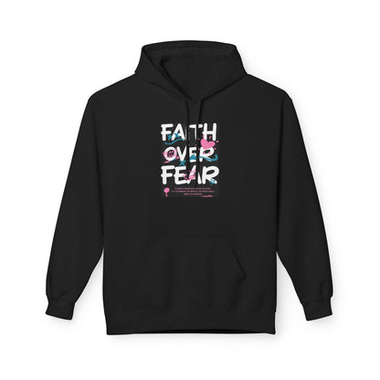 Faith Over Fear Hoodie — Floral Christian Inspiration Sweatshirt Printify