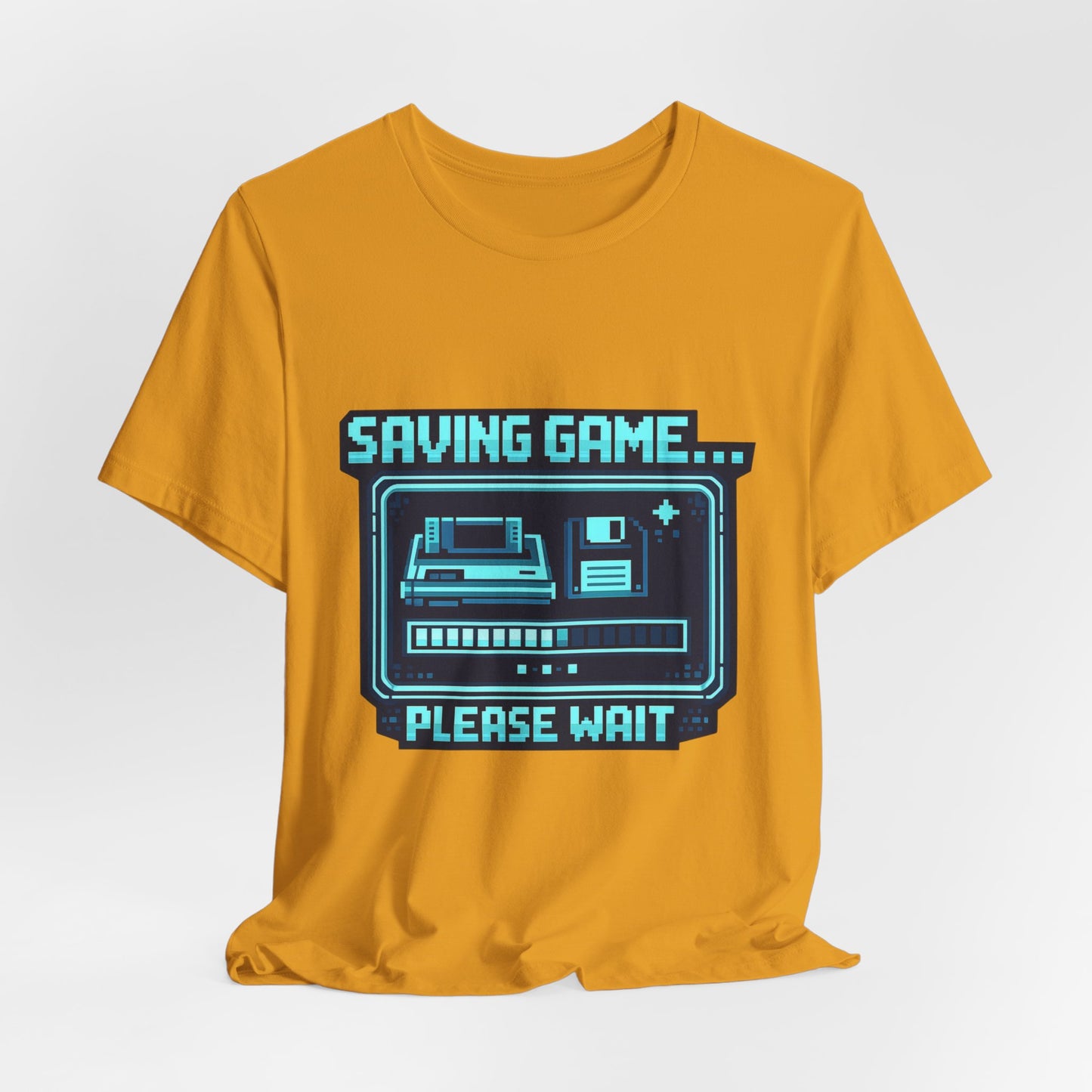 Saving Game Please Wait T-Shirt — Retro Gaming Console Tee