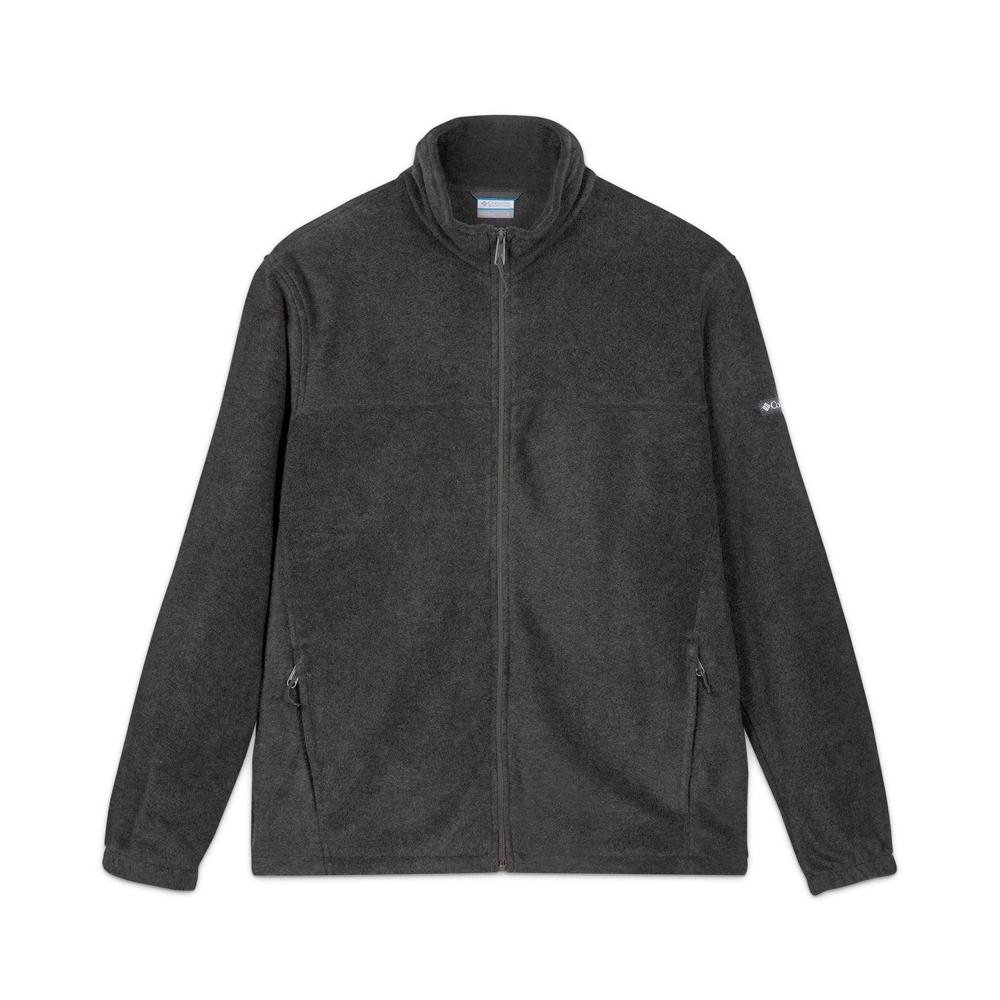 Embroidered Psychedelic Patch Fleece Jacket – Unisex Colorful Abstract Back Design Printify