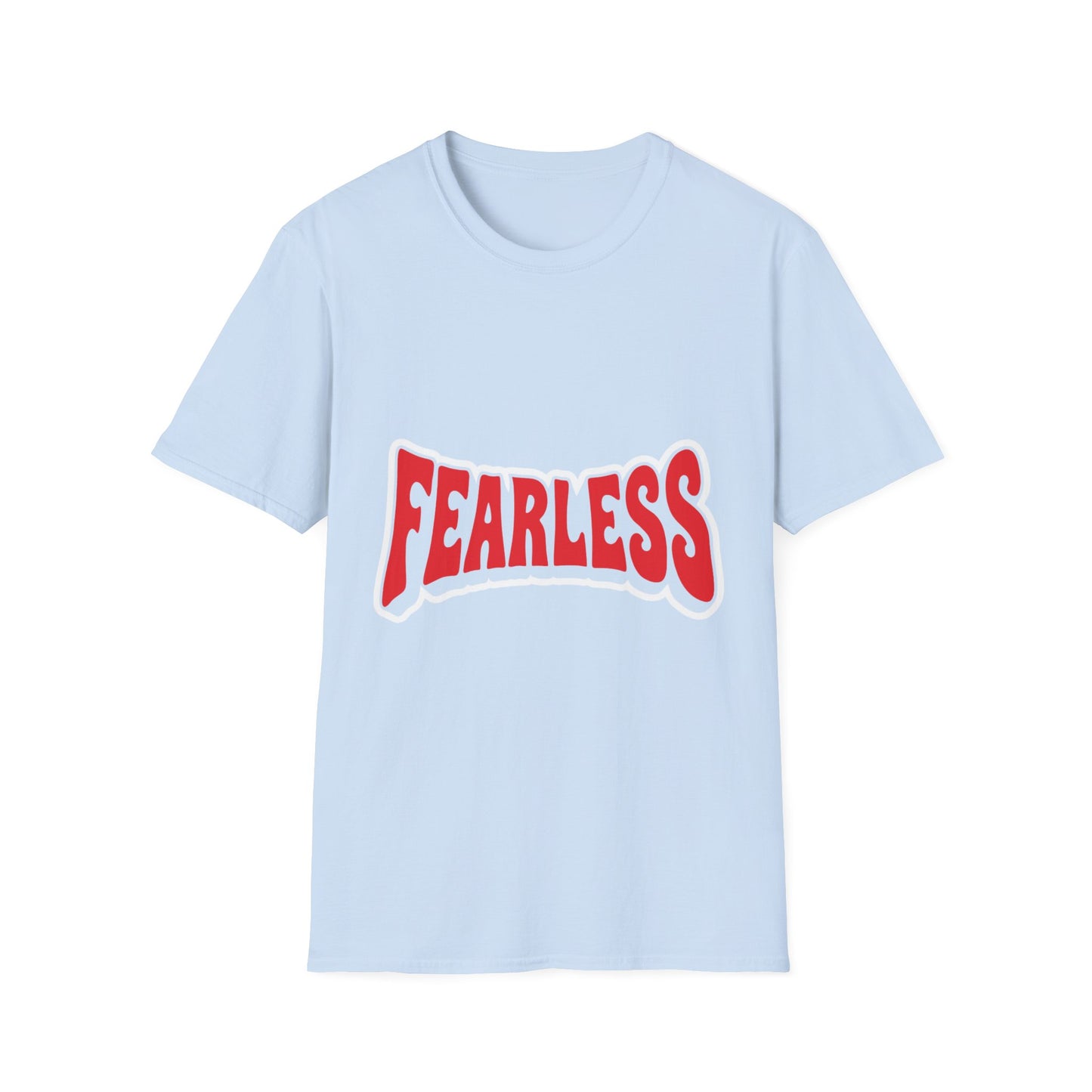 Fearless Graphic T-Shirt — Bold Red Typography Tee