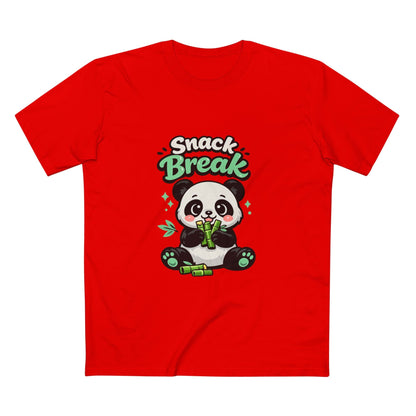 Snack Break Panda T-Shirt — Cute Panda Eating Bamboo Graphic Tee Printify