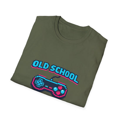 Old School Gamer T-Shirt — Retro Video Game Controller Tee Printify