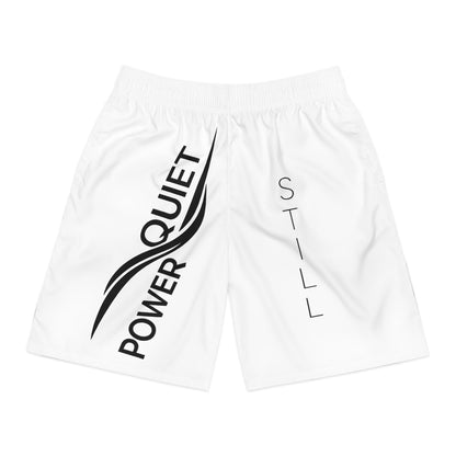 Men's Jogger Shorts — "Quiet Power Still" Athletic Shorts Printify