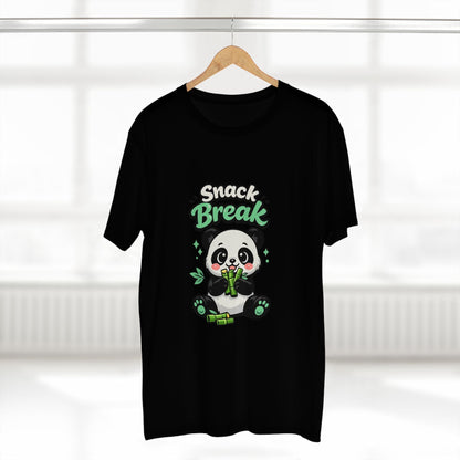 Snack Break Panda T-Shirt — Cute Panda Eating Bamboo Graphic Tee Printify
