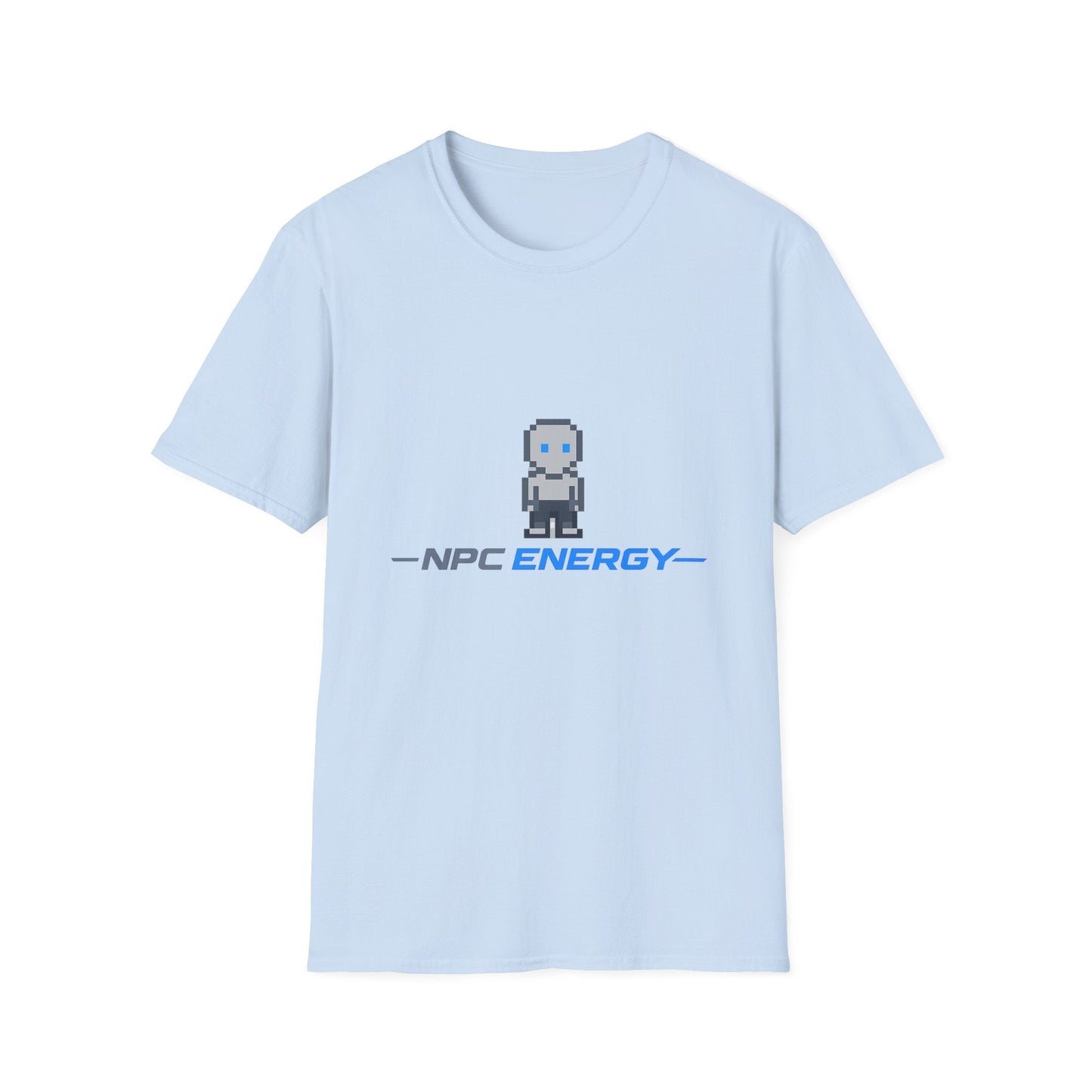 NPC Energy Pixel Robot T-Shirt — Retro Gamer Graphic Tee Printify