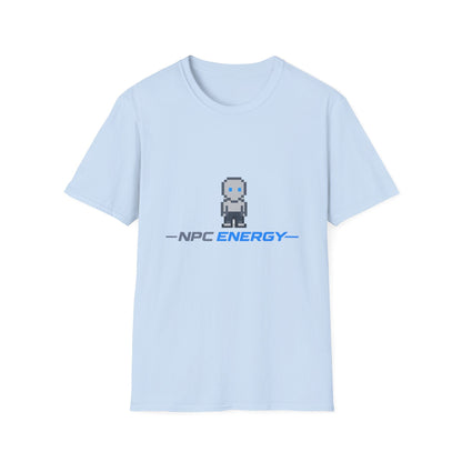 NPC Energy Pixel Robot T-Shirt — Retro Gamer Graphic Tee Printify