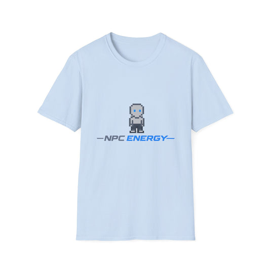NPC Energy Pixel Robot T-Shirt — Retro Gamer Graphic Tee Printify