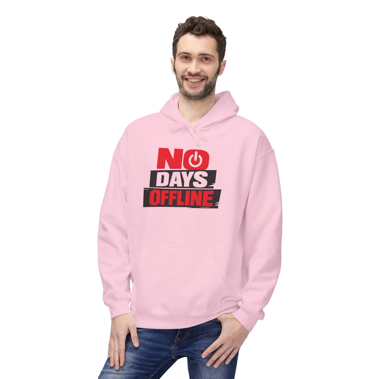 No Days Offline Hoodie — Gamer / Streamer Graphic Pullover Printify
