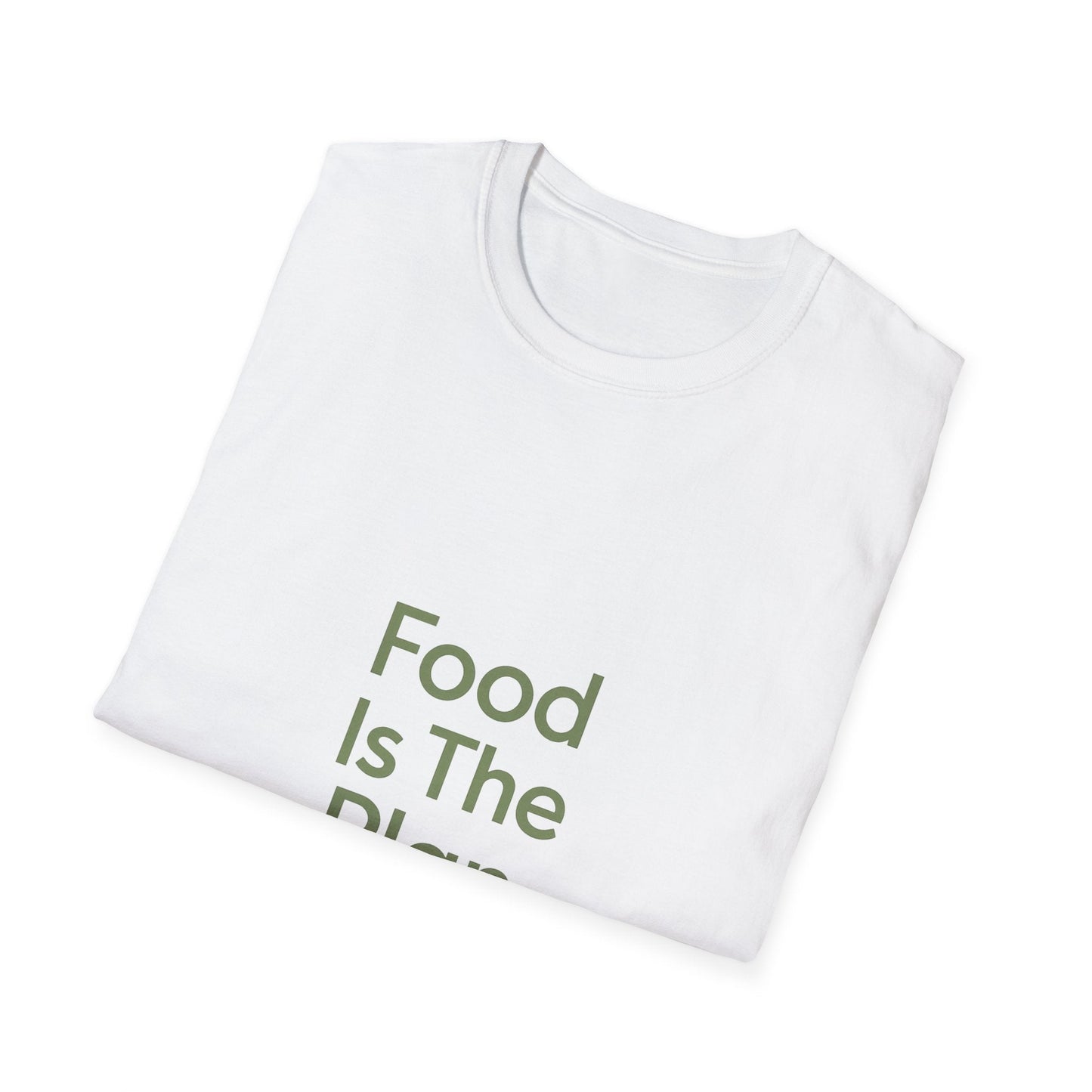 Food Is The Plan T-Shirt — Funny Foodie Tee for Meal Lovers & Food Planners Printify