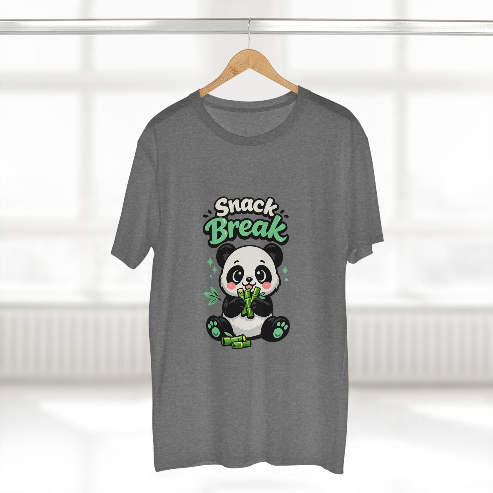 Snack Break Panda T-Shirt — Cute Panda Eating Bamboo Graphic Tee Printify