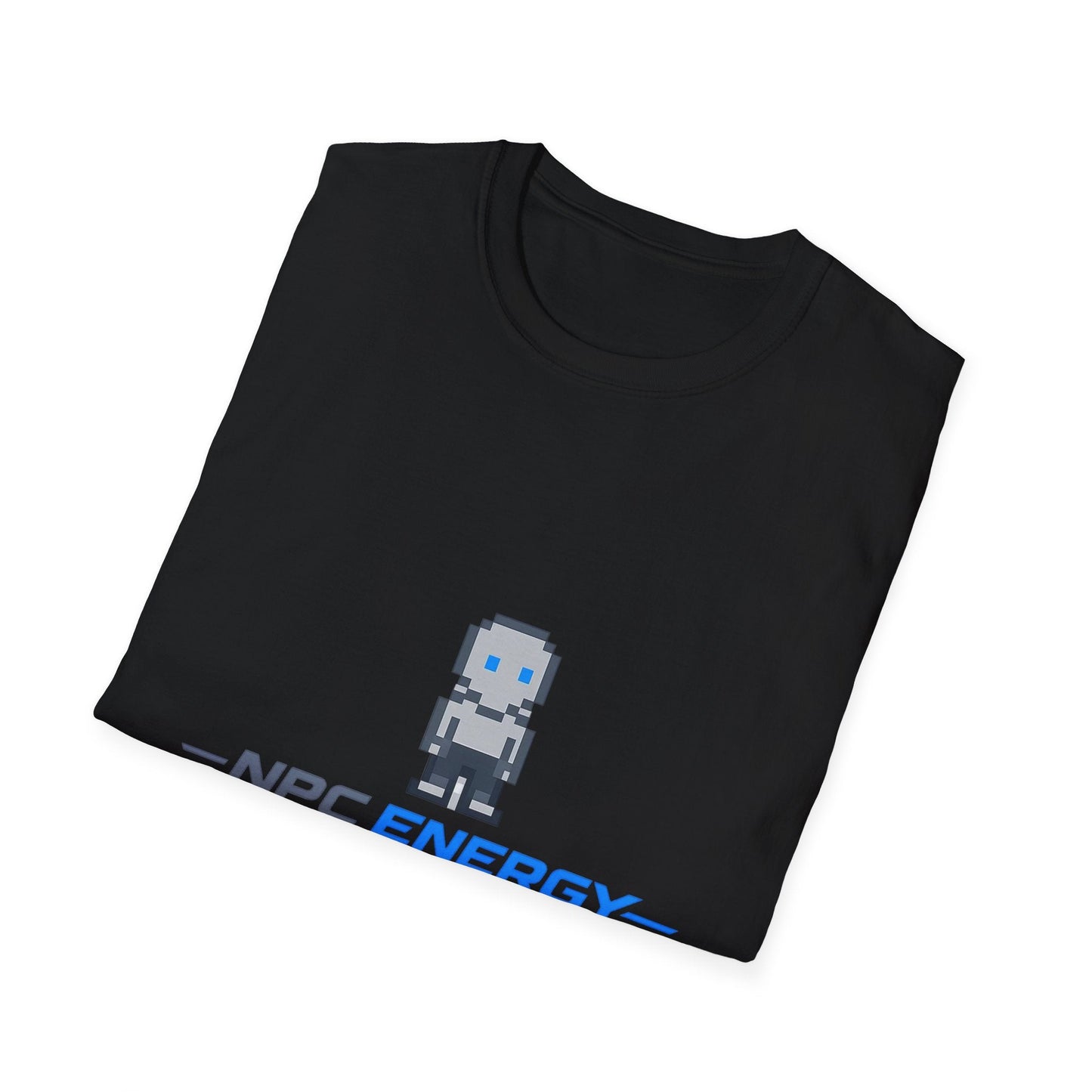 NPC Energy Pixel Robot T-Shirt — Retro Gamer Graphic Tee Printify