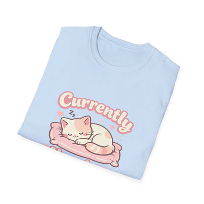 Cat Napping T-Shirt — Cute Sleeping Cat Tee for Cat Lovers Printify
