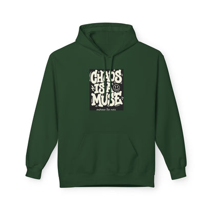 Chaos Is A Muse Hoodie — Retro Psychedelic Graphic Pullover Printify