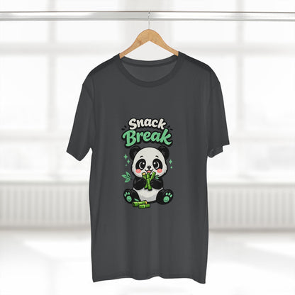 Snack Break Panda T-Shirt — Cute Panda Eating Bamboo Graphic Tee Printify