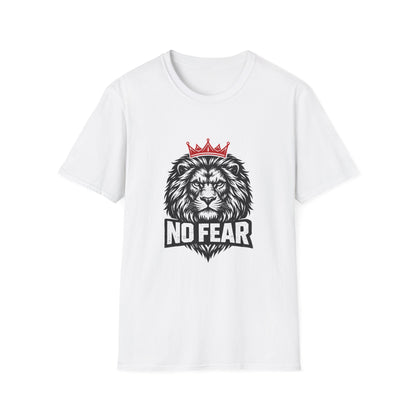 No Fear Lion T‑Shirt — Crowned Lion Graphic Tee Printify