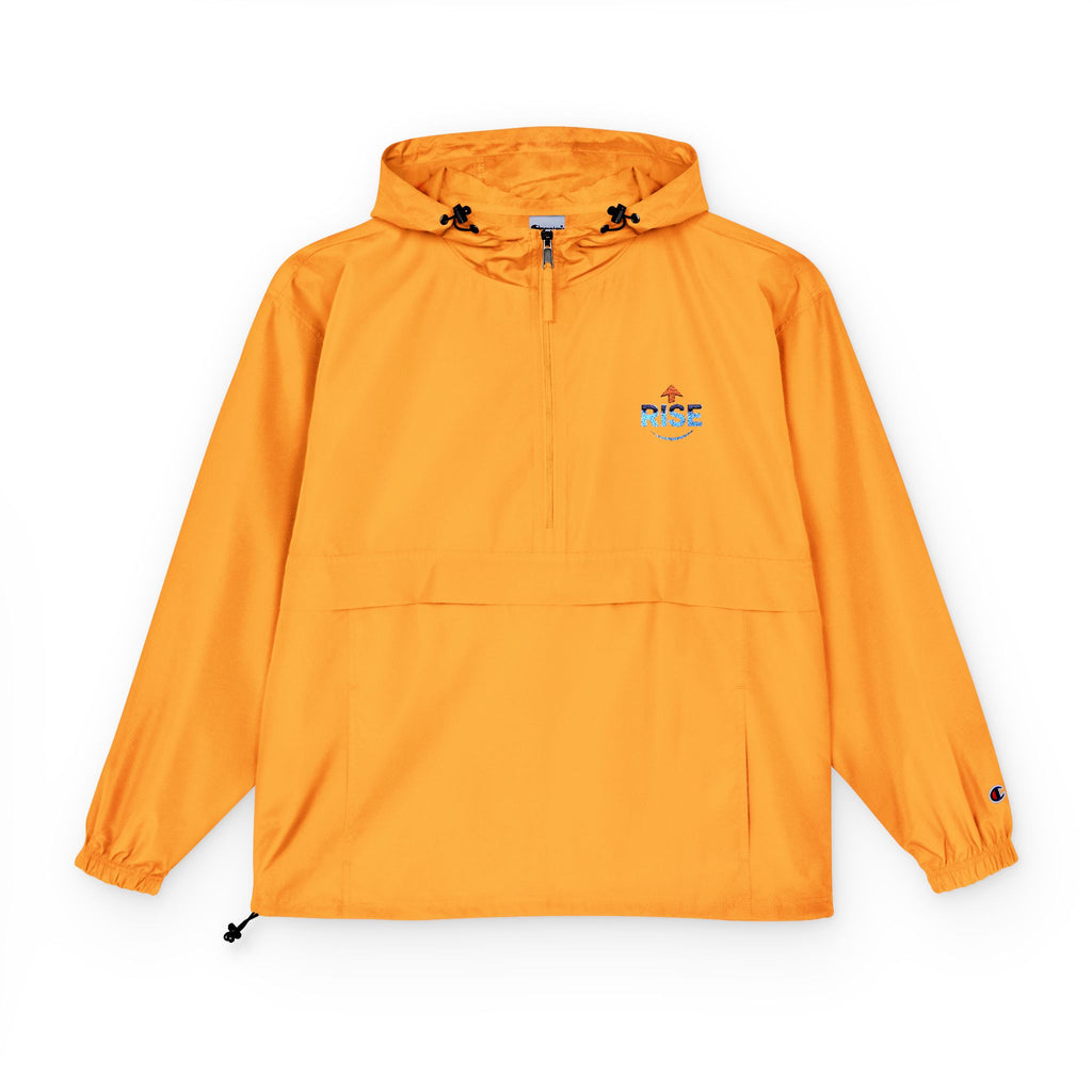 Packable Anorak Jacket – Lightweight Hooded Windbreaker with Small Chest Graphic