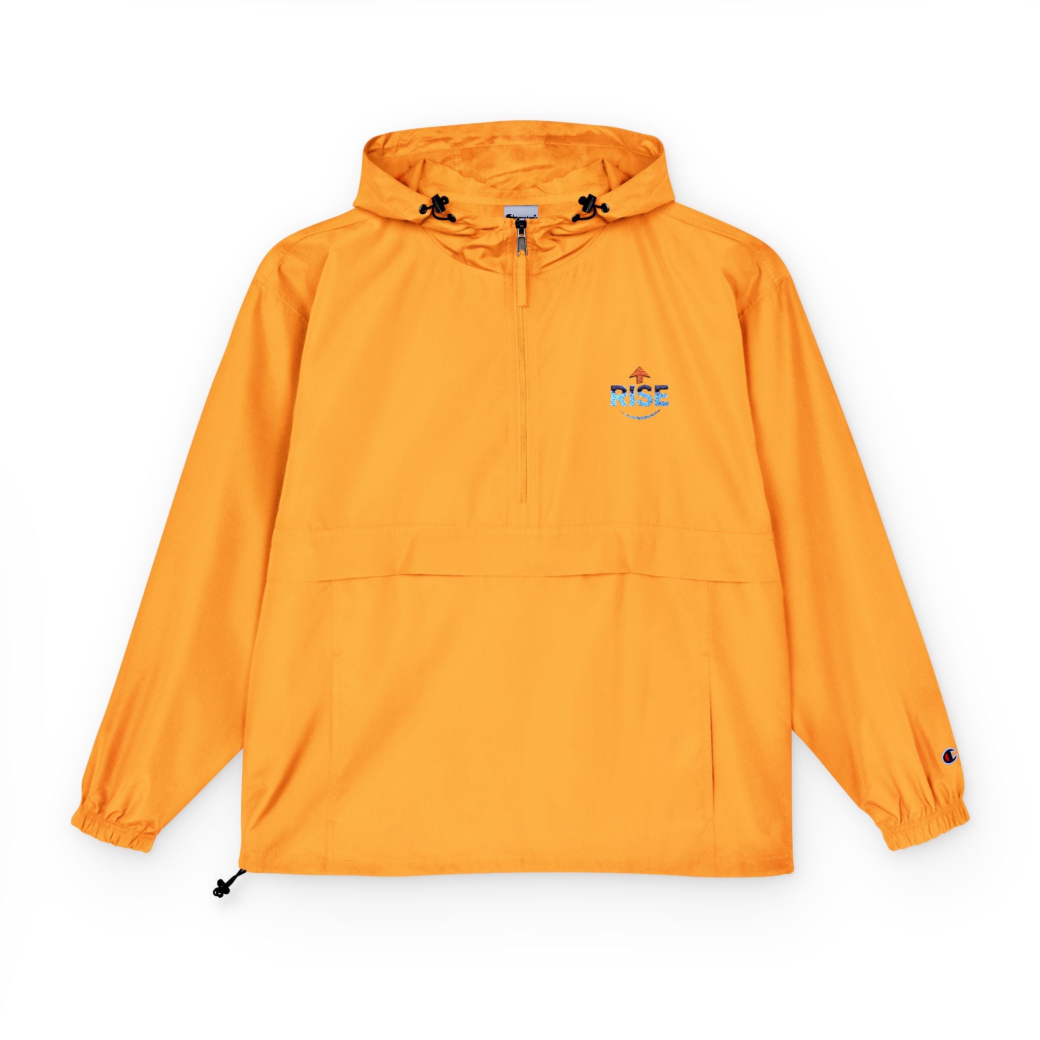Packable Anorak Jacket – Lightweight Hooded Windbreaker with Small Chest Graphic