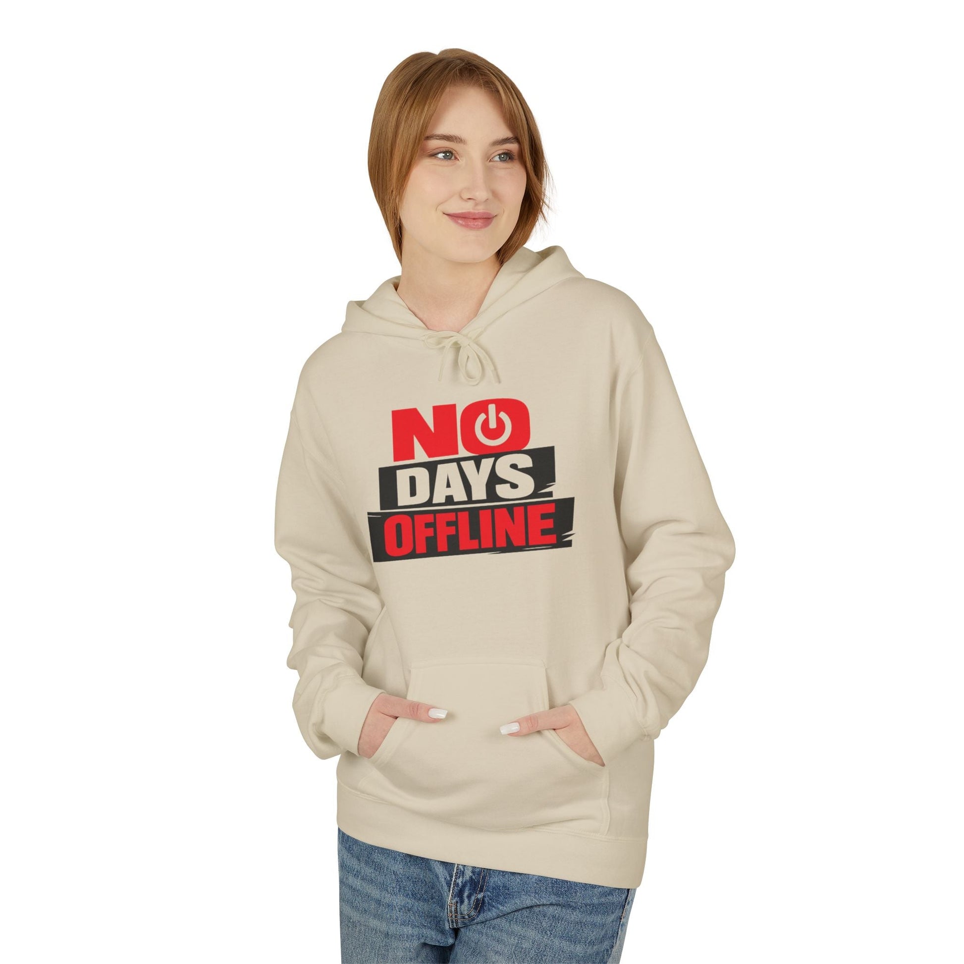 No Days Offline Hoodie — Gamer / Streamer Graphic Pullover Printify