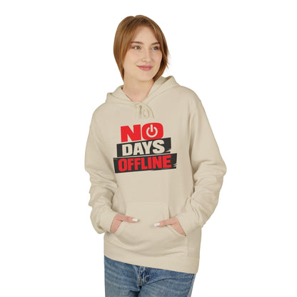 No Days Offline Hoodie — Gamer / Streamer Graphic Pullover Printify