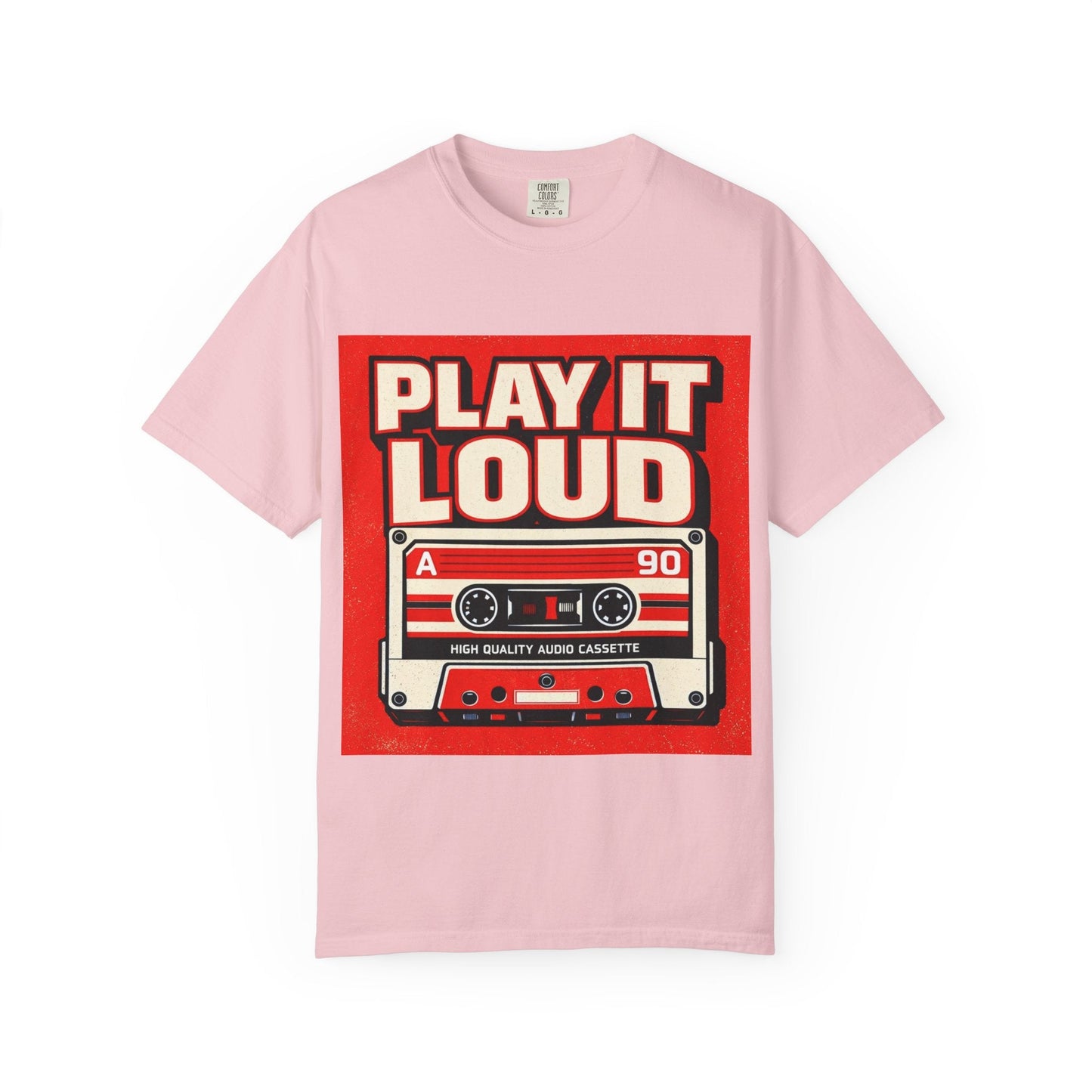 Play It Loud Retro Cassette T-Shirt Printify