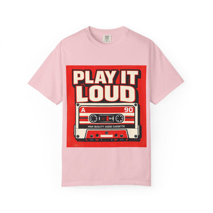 Play It Loud Retro Cassette T-Shirt Printify