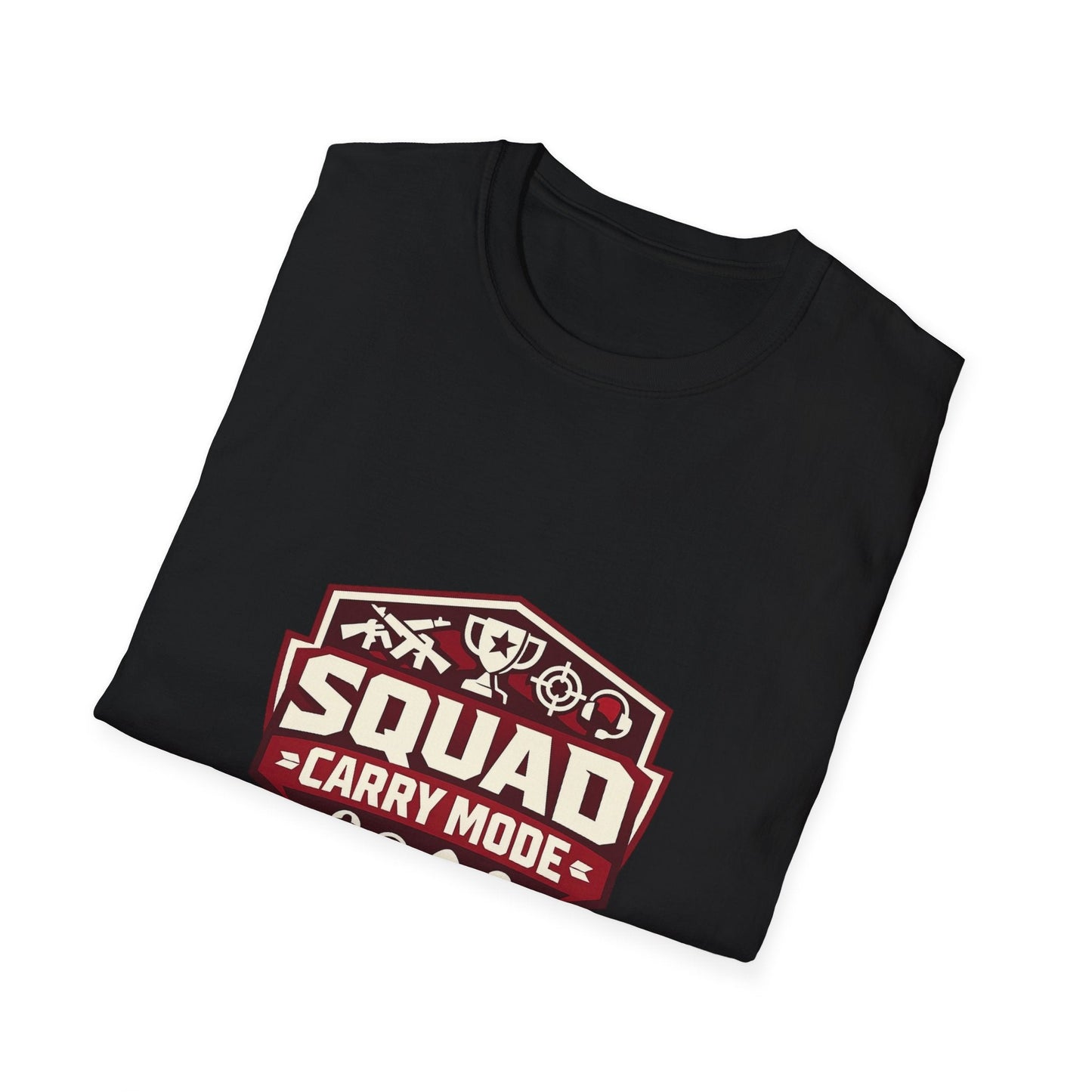 Squad Carry Mode T-Shirt — Gamer Team Logo Tee Printify