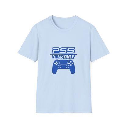 PS5 Vibes Only T-Shirt — Gamer Controller Graphic Tee Printify