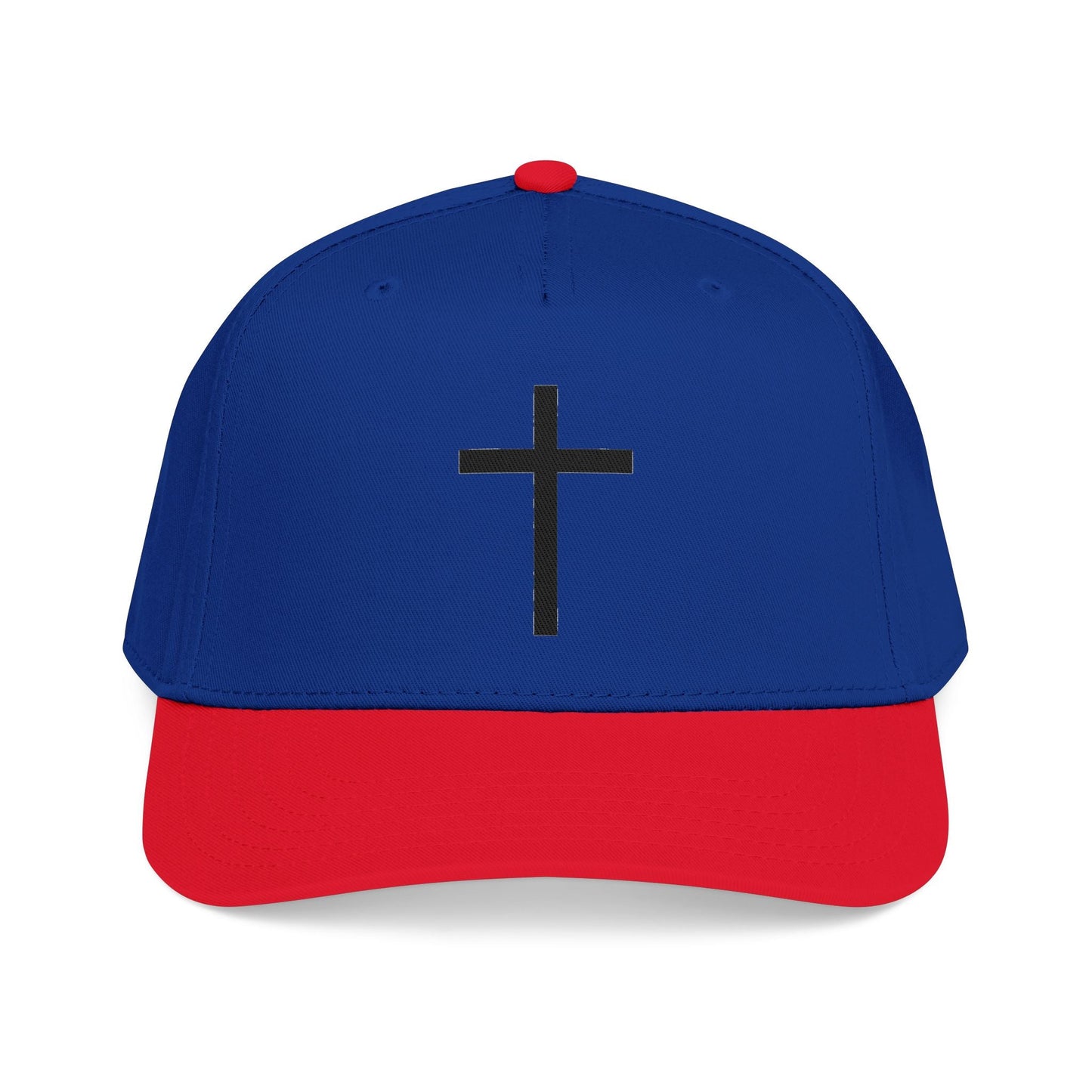 Christian Cross Baseball Cap — Minimal Embroidered Faith Hat Printify
